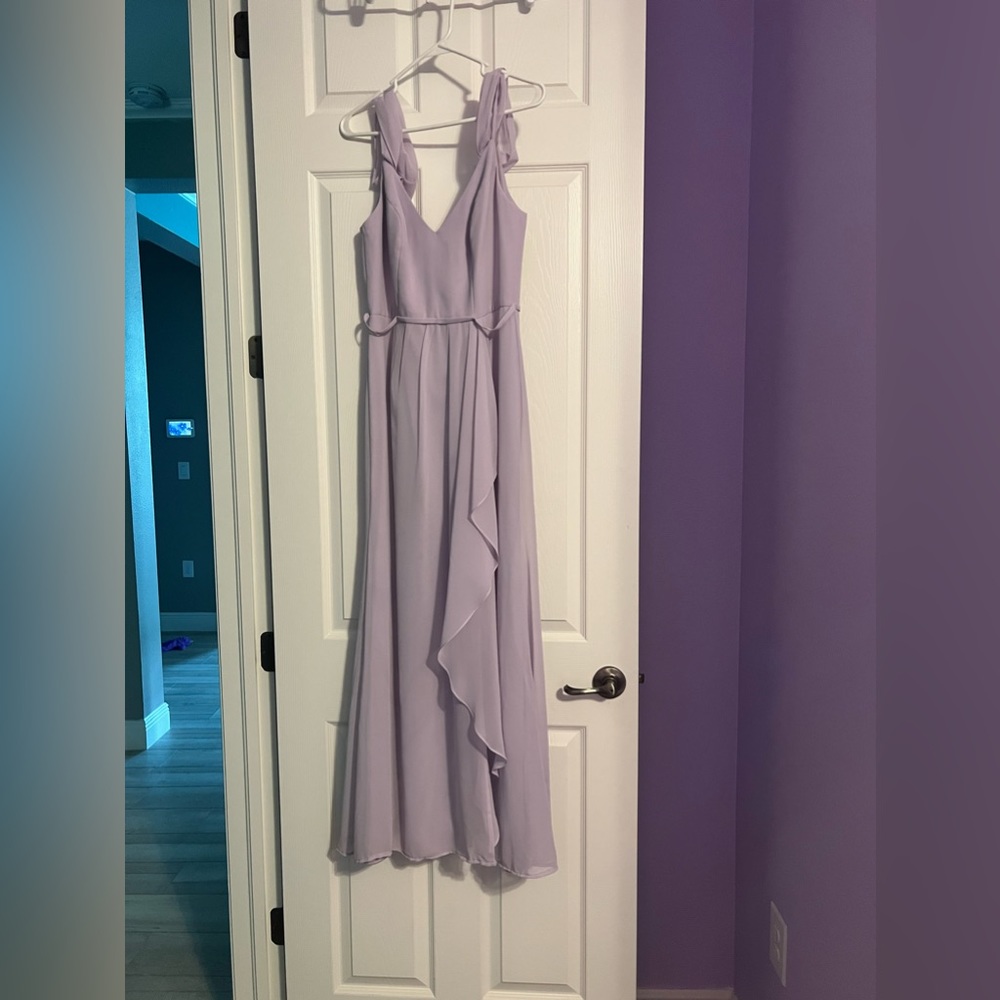 David’s Bridal, formal dress. Purple, size 8.
